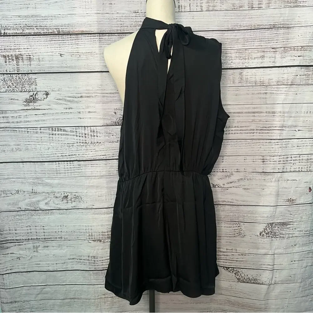 City Chic‎ Women's Plus Size 18 Black Kiana Playsuit Romper